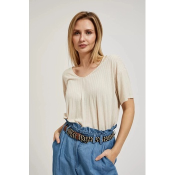 Moodo Кремава свободна блуза Moodo | Bezhov | ЖЕНИ | XS