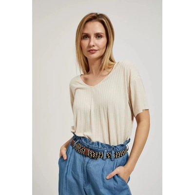 Moodo Кремава свободна блуза Moodo | Bezhov | ЖЕНИ | XS