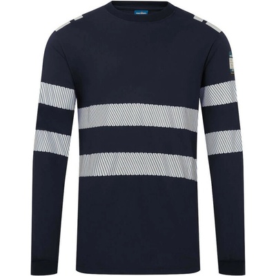 Portwest tričko PW3 FR732 Modaflame Knit FR dlouhý rukáv Navy M