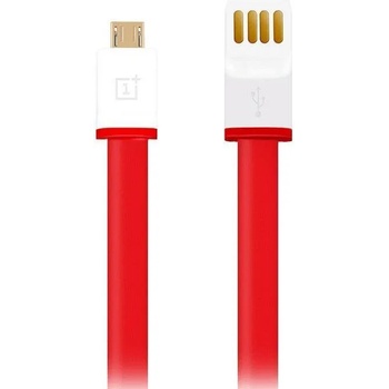 OnePlus Оригинален micro-USB Кабел за ONEPLUS с Бързо Зареждане 4A 1m, Червен (Bulk) (oneplus/microUSB/Bulk)