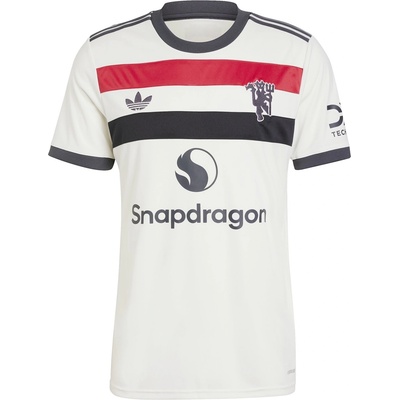adidas Футболна фланелка Adidas Manchester United Third Shirt 2024 2025 Adults - White