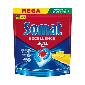 HENKEL drogerie Somat EXC 3в1 (60 бр. /опаковка) MEGA Лимон