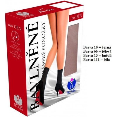 Novia ponožky bavlněné A02 černá