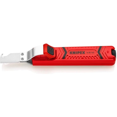 KNIPEX Кабелен нож, за изолация Ø8-28мм, червена ръкохватка 165мм, с фиксатор, - K1620165SB (K1620165SB)