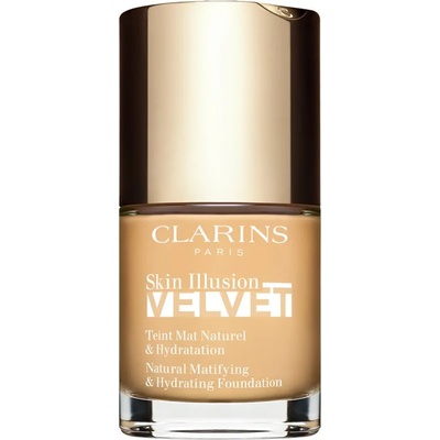 Clarins Skin Illusion Velvet течен фон дьо тен с матов завършек с подхранващ ефект цвят 101W 30ml