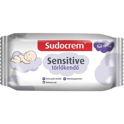 Sudocrem Dětské vlhčené ubrousky Sensitive 55 ks