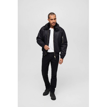 Urban Classics MA2 jacket Fur Collar Black
