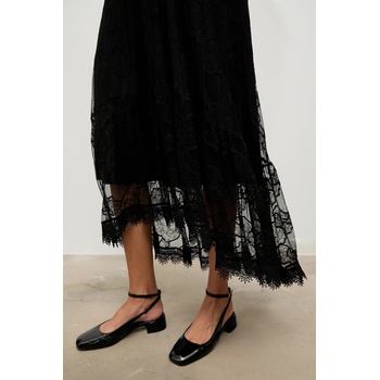 Answear. LAB Пола Answear. LAB в черно среднодълга разкроена (80988.FLK)