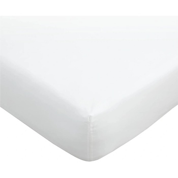 Bianca Бял разтегателен чаршаф от египетски памук 90x190 cm - Bianca (BD/57496/R/SFD/WH)
