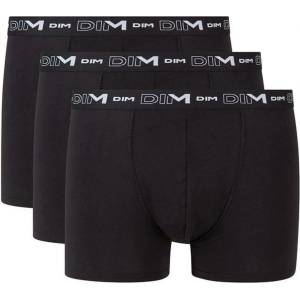 DIM COTTON STRETCH BOXER 3x - Мъжки боксерки 3 бр. - черно DIM | Cheren | МЪЖЕ | 3XL