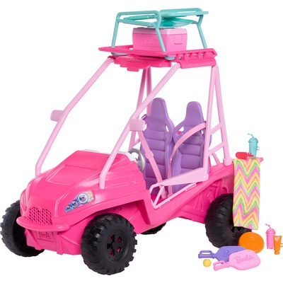 Barbie Игрален комплект Barbie Mysteries Beach Detectives - Beach Buggy (JFV68)