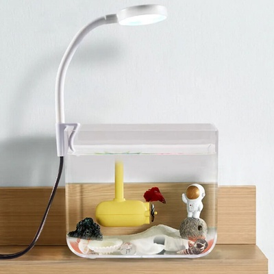 Аквариум за бети и малки рибки с LED и филтър (Plastic Tank)