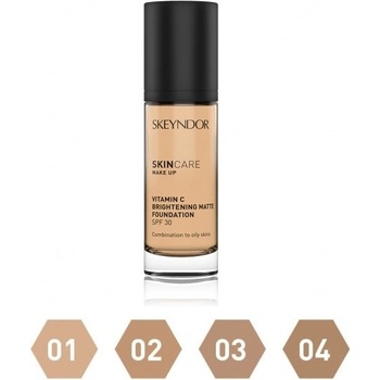 Skeyndor SkinCare Vitamin C Brightening Matte Make-up Prozařující matující make-up 3 30 ml
