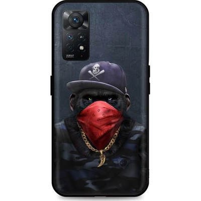 Pouzdro TopQ Xiaomi Redmi Note 11 Pro silikon Monkey Gangster