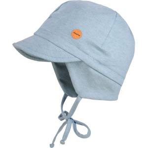 maximo Детска шапка с козирка maximo Kids' Mini Boy Peak Cap, Band Cap - Stoneblue / Zartblau - размер 47 cm (904-6708-0113)