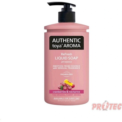 Authentic Toya Aroma Cranberries & Nectarine tekuté mýdlo dávkovač 400 ml