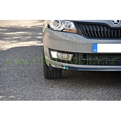 Škoda Rapid-Přední mlhovka H8 černá s LED pravá 5JA941700C