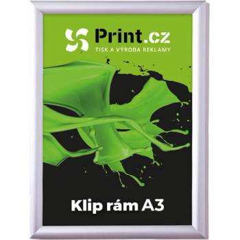 Print.cz Klip rám A3 s ostrými rohy s tiskem