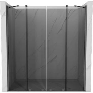 Mexen Velar Duo плъзгащи се душ врати 180 см, графит, gun metal - 871-180-000-42-95 (871-180-000-42-95)