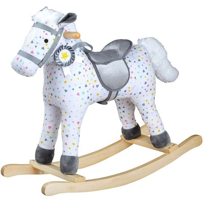 Bigjigs Toys - Текстилно конче за яздене с десен - Люлка