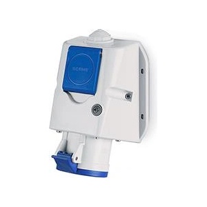 SCAME Промишлен комбиниран контакт 2P+Е 32A+шуко IP54 серия Optima Combi - 513.3253-DF (513.3253-DF)