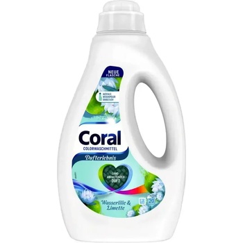 Coral Водна лилия и Лайм течен препарат за цветно пране 23 пранета