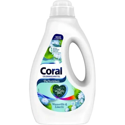 Coral Водна лилия и Лайм течен препарат за цветно пране 23 пранета