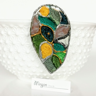 Meganflo Витраж брошка