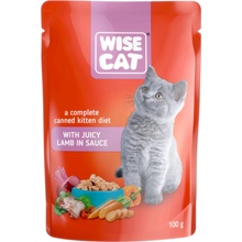 Wise Cat šťavnaté jahňacie mäso v omáčke pre mačiatka 100 g
