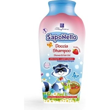 SapoNello dětský sprchový gel a šampon 2v1 s vůní jahod 250 ml