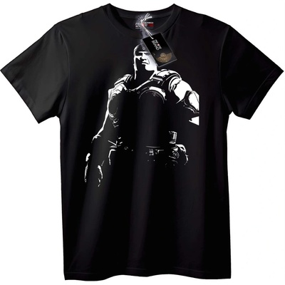 NOONEBRAND Тениска Футуристичен войн - 2XL, White