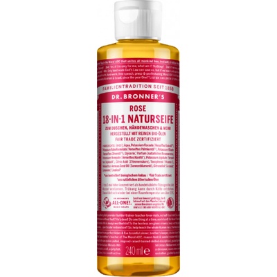 Dr. Bronner's přírodní tekuté mýdlo s růží 18v1 240 ml
