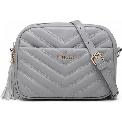 Konofactory Šedá malá crossbody kabelka na rameno "La Zolla"