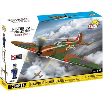 COBI II WW Hawker Hurricane No 302 Sqn. RAF, 1: 32, 373 k, 1 f