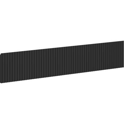 Rivel предна част, оребрена за корпус на шкаф за баня 100 x 20 cm, черен мат - 91A20-1000-235-1-71 (91A20-1000-235-1-71)