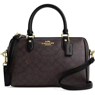 Coach Дамска чанта Coach Rowan Satchel, Тъмно кафява (CAB16-BROWN-BLACK)
