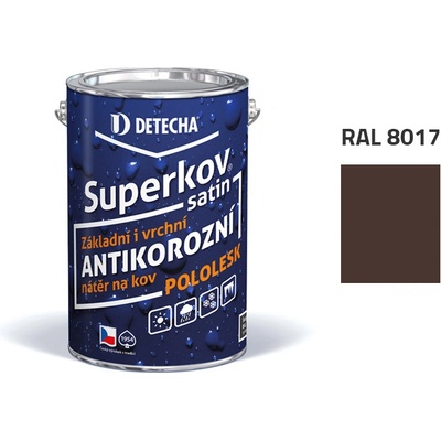 Detecha Superkov Satin 5kg RAL 8017 čokoládově hnědý