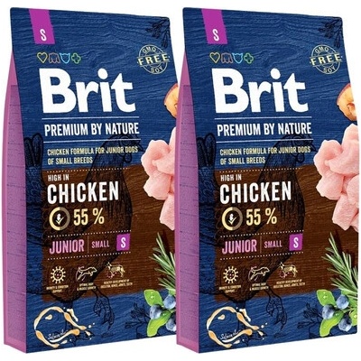 Brit Premium By Nature Junior Small S Krmivo pre šťeňatá 16 kg