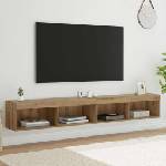 vidaXL Комплект ТВ шкаф 2 бр. Дъб Инженерна дървесина (882968)