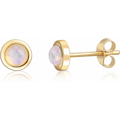 JwL Luxury Pearls Pozlacené stříbrné se syntetickým opálem JL0615