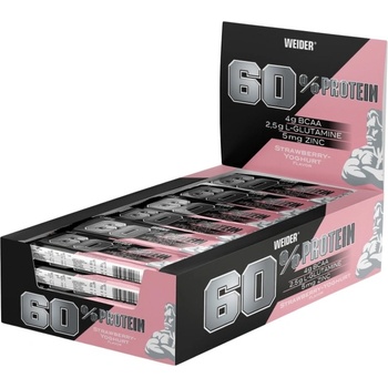 Image 1 of Weider 60% Protein Bar [24 x 45 грама] Ягодов йогурт