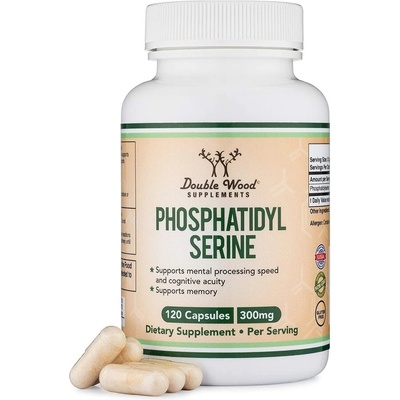 Double Wood Supplements Фосфатидил Серин 300 mg 120 капсули | Double Wood (GA2I9 DW)