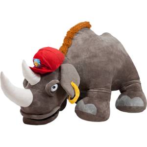 Амек Тойс Плюшена играчка Амек Тойс - Носорог с шапка, 65 cm (40408) - ozone