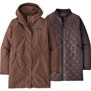 Patagonia Дамско яке парка Patagonia Women's Heyes Peak 3-In-1 Parka 3-in-1 jacket - Berm Brown (104-7086-0112)