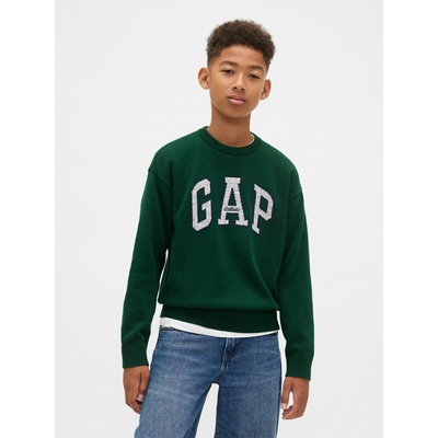 GAP Детски пуловер с логото на GAP GAP | Zelen | Момчешки | S
