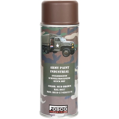 Fosco Army sprejová farba 400 ml brown