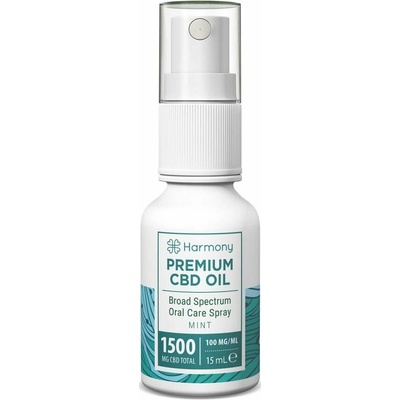 Harmony CBD olej ve spreji 1500 mg Mäta 15 ml
