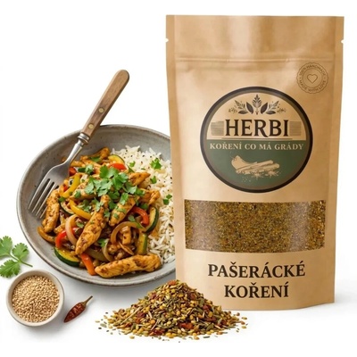 Herbi Pašerácke korenie aromatická bylinková zmes pre dusené jedlá 50 g