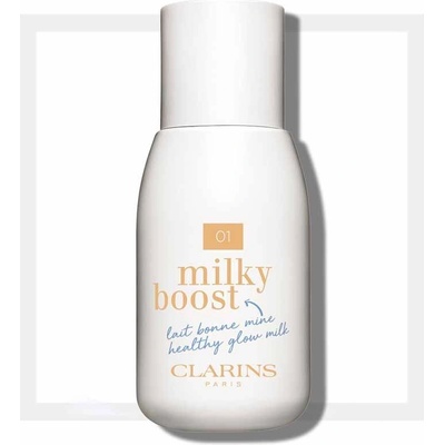 Clarins Milky Boost tónovacie mlieko na rozjasnenie a zjednotenie pleti 02 Milky Nude 50 ml