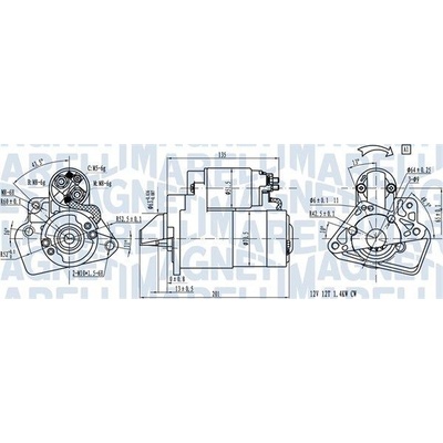 Štartér MAGNETI MARELLI 063721332010